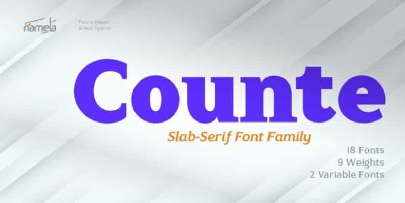 Counte Slab Serif Font Image 1