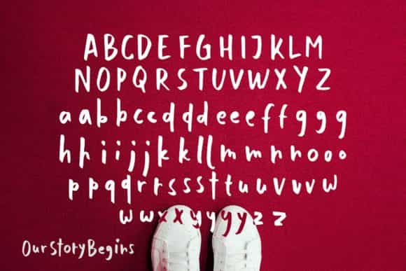 Our Story Begins Brush Font Image 3