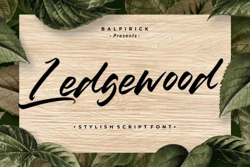 Ledgewood Script Font Image 1