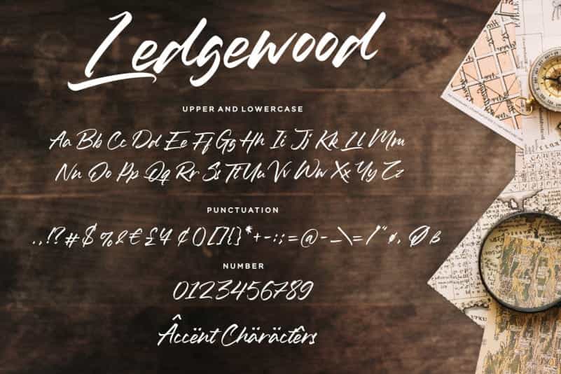 Ledgewood Script Font Image 3