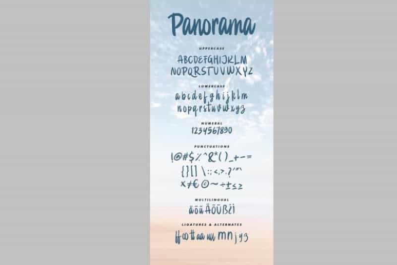 Panorama Bold Handwritten Font Image 3