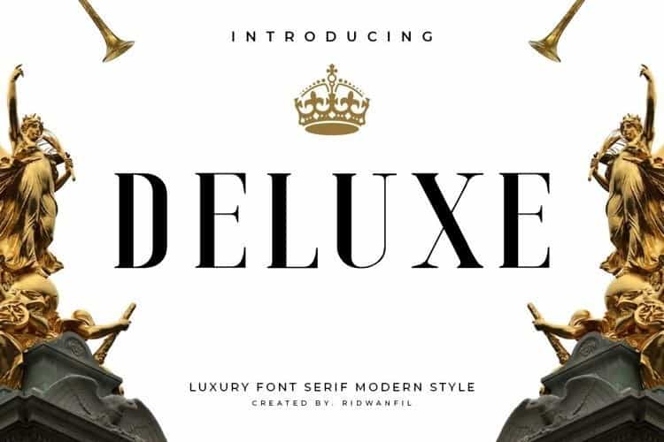 Deluxe Luxury Serif Font Family Image 1