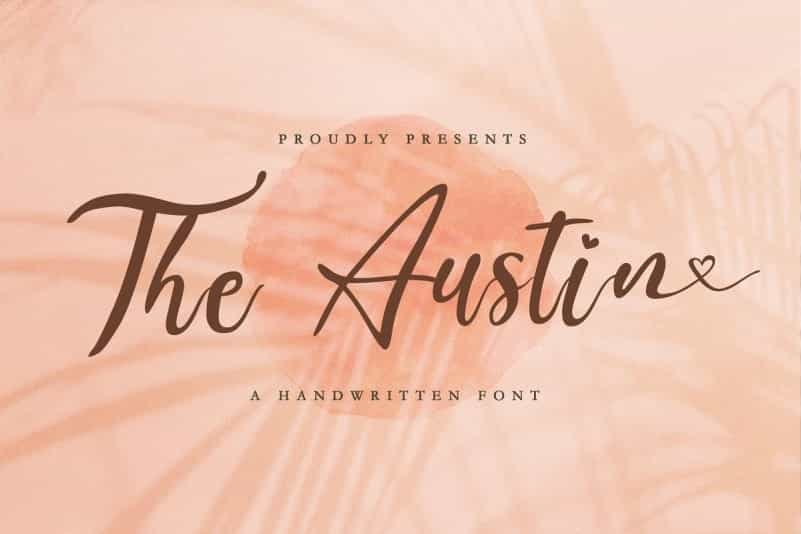 The Austin Handwritten Script Font Image 1