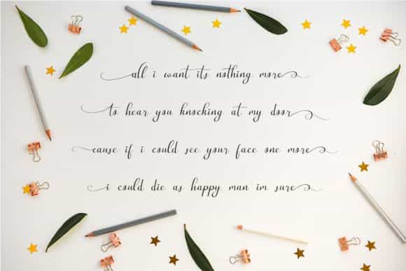 Bartholomeo Modern Calligraphy Font Image 3