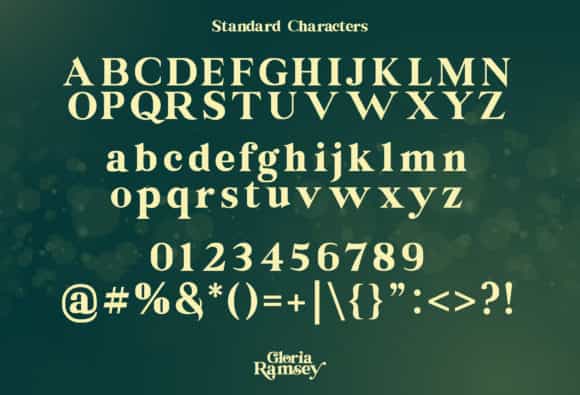 Gloria Ramsey Serif Font Image 3