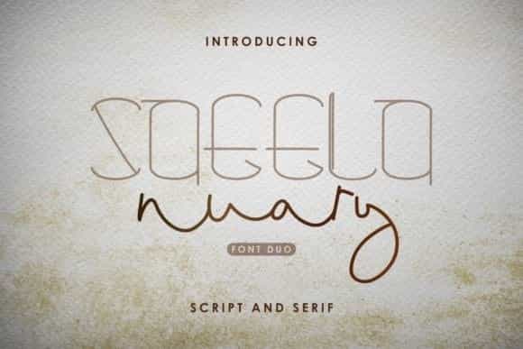 Saeela Nuary Font Duo Image 1