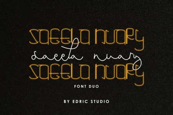 Saeela Nuary Font Duo Image 2