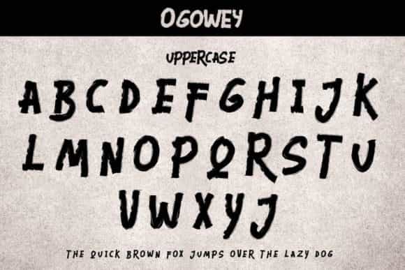 Ogowey Brush Display Font Image 3