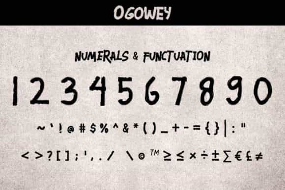Ogowey Brush Display Font Image 4