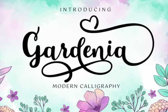 Gardenia Modern Calligraphy Font Image 1