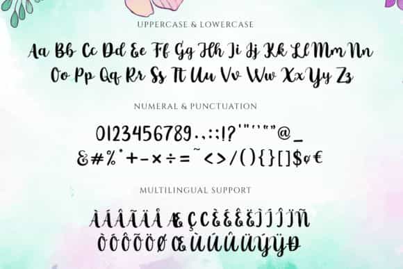 Gardenia Modern Calligraphy Font Image 3
