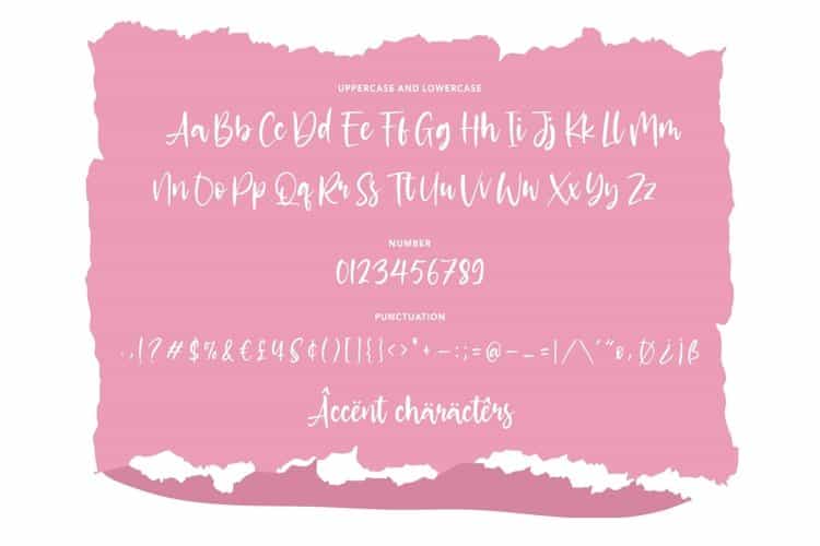 Glittery Modern Handwritten Font Image 3