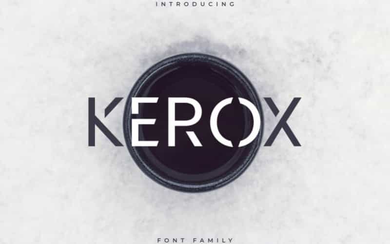Kerox Sans Serif Font Image 1