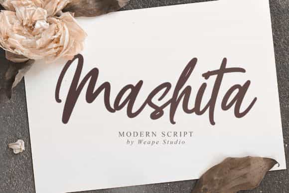 Mashita Script Font Image 1