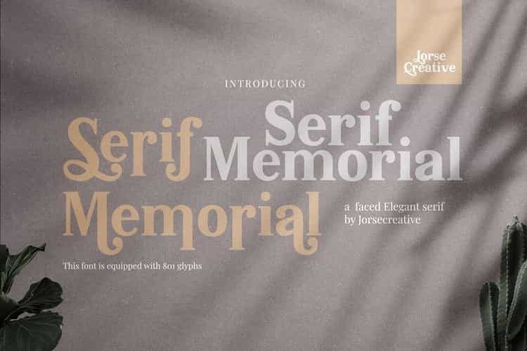 Serif Memorial Serif Font Image 1
