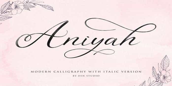 Aniyah Font Image 1