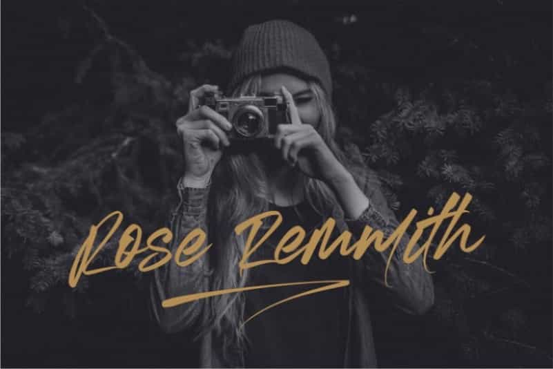 Authentic Photograph Signature Font Image 2