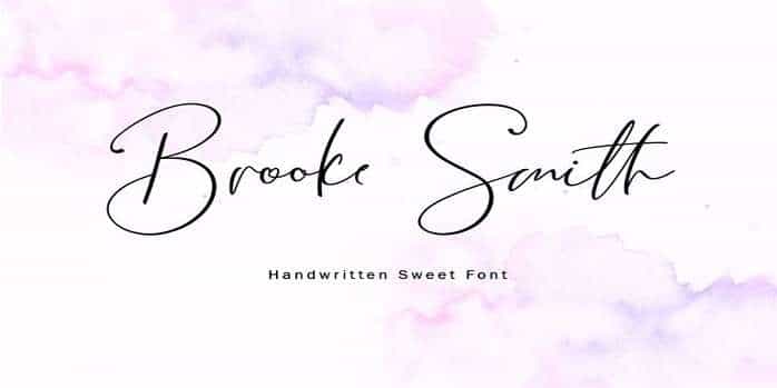 Brooke Smith Script Font Image 1