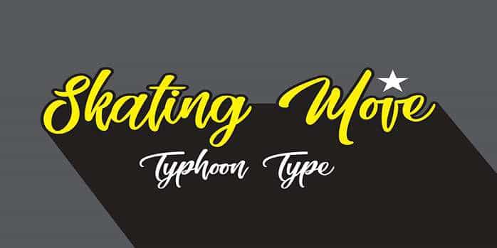 Skating Move Font Image 1