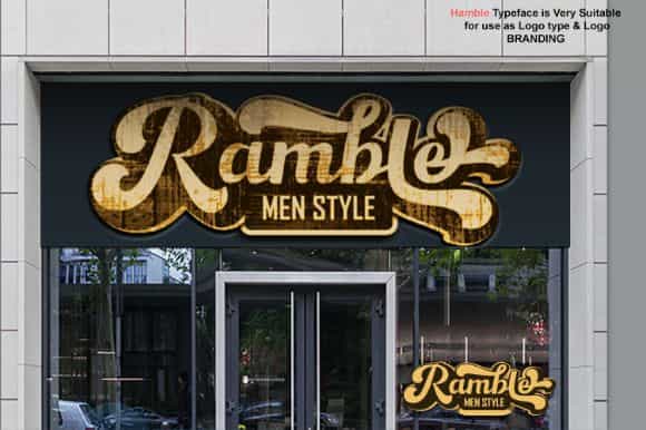 Hamble Retro Font Image 3