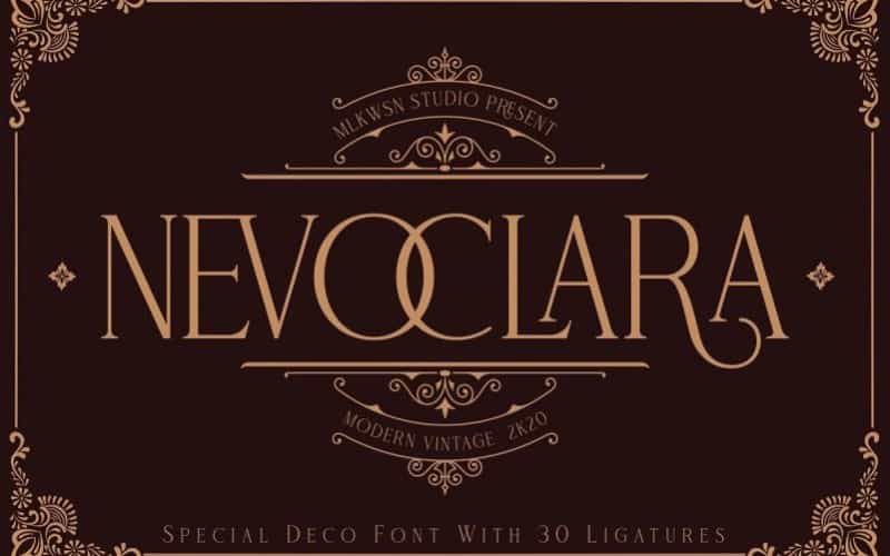 Nevoclara Serif Vintage Font Image 1