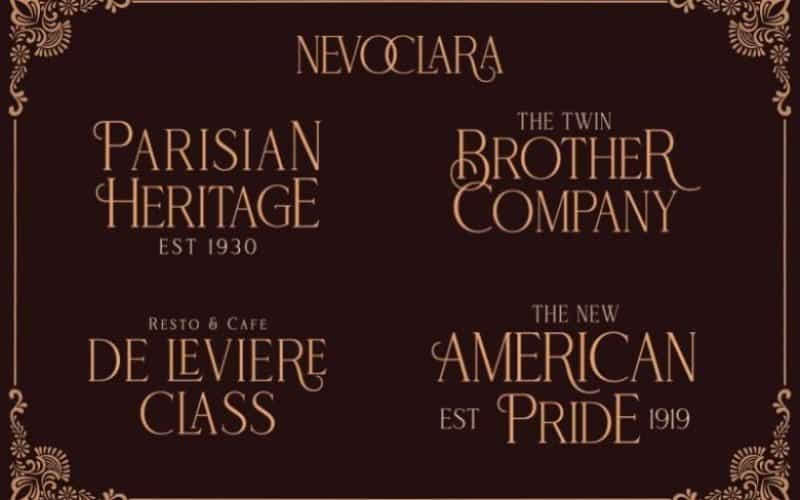 Nevoclara Serif Vintage Font Image 2