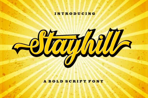 Stayhill Bold Script Font Image 1
