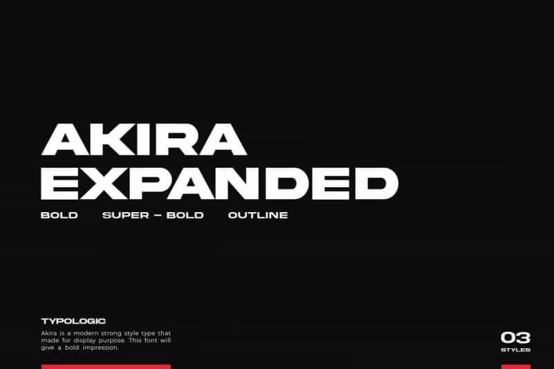 Akira Expanded Font Image 1