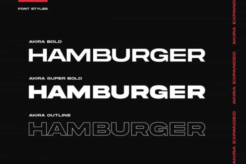 Akira Expanded Font Image 2