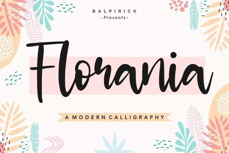 Florania Modern Calligraphy Font Image 1