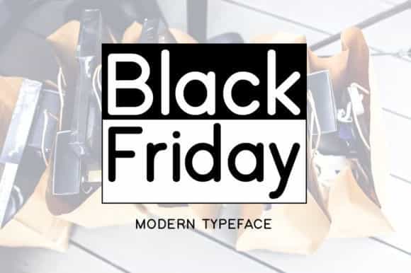 Black Friday Modern Typeface Image 1