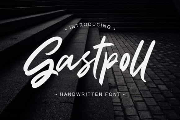 Gastpoll Brush Font Image 1