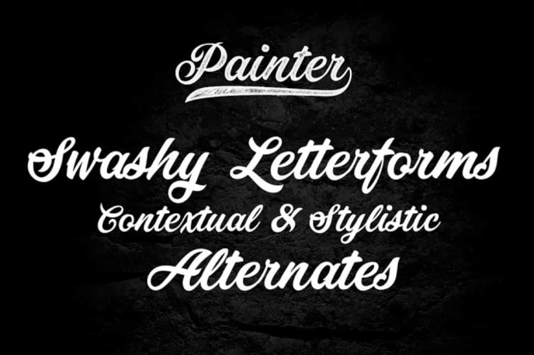 Painter Bold Script Font Image 3