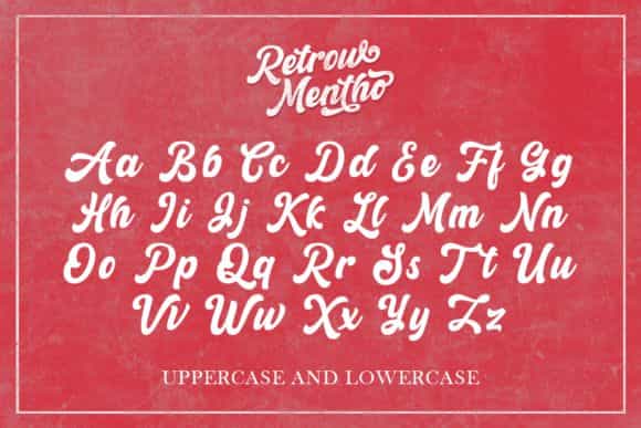 Retrow Mentho Retro Script Font Image 3