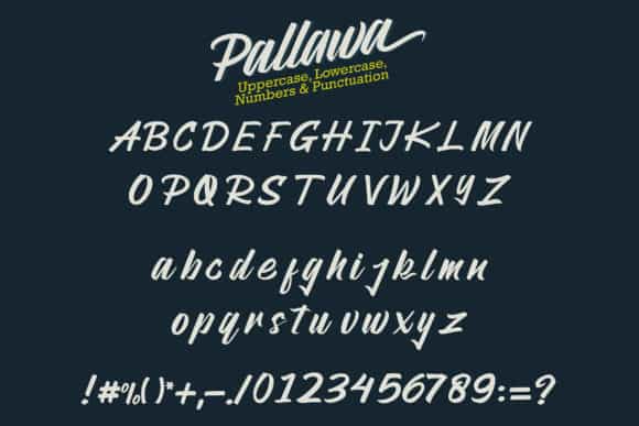 Pallawa Modern Script Font Image 3