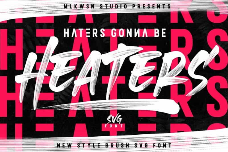Heaters Brush Font Image 1