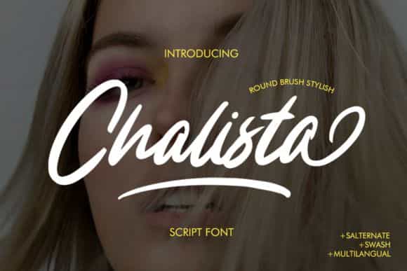 Chalista Brush Script Font Image 1