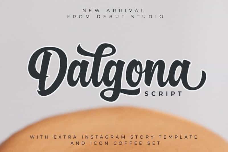 Dalgona Script Font Image 1