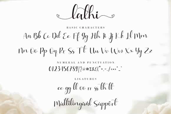 Lathi Modern Calligraphy Font Image 3