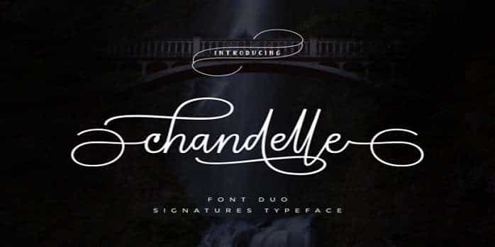 Chandelle Display Font Image 1