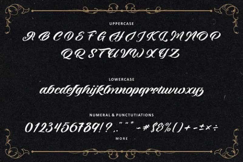Pottery Crafting Script Font Image 3