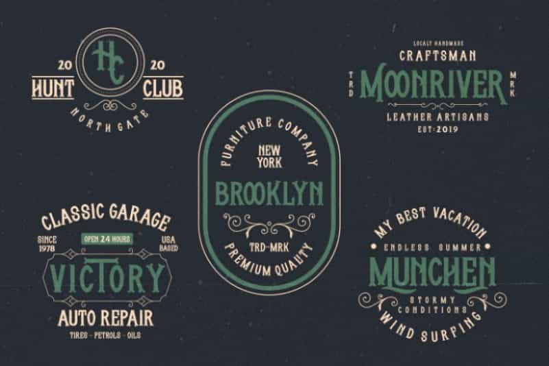Whisholder Vintage Retro Font Image 2