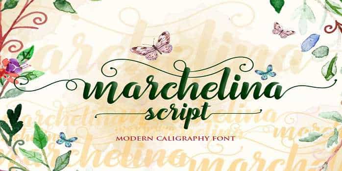 Marchelina Script Font Image 1