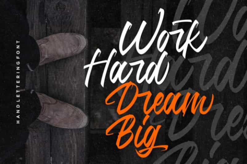 Jumps Steady Calligraphy Font Image 2
