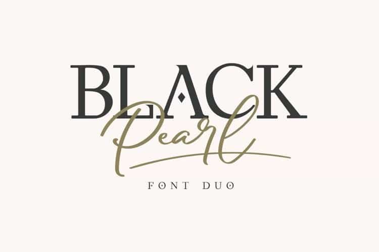 Black Pearl Font Duo Image 1