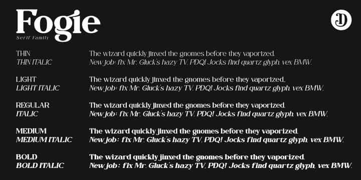 Fogie Modern Serif Font Image 3