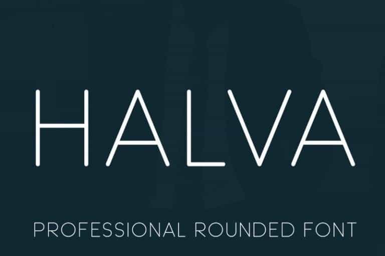 Halva Sans Serif Font Image 1