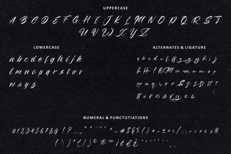 Manhattan Brush Font Image 3