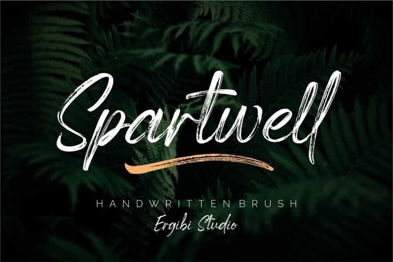 Spartwell Handwritten Brush Font Image 1