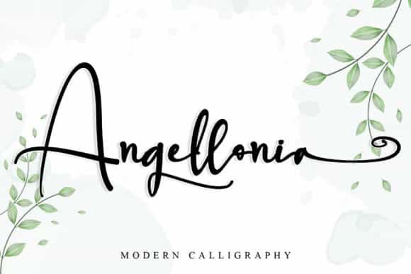 Angellonia Calligraphy Font Image 1